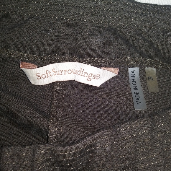 🆕Soft Surroundings | Olive Green Cropped Lounge Pants Size Large Petite - Picture 8 of 14